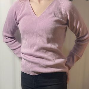 purple sweater